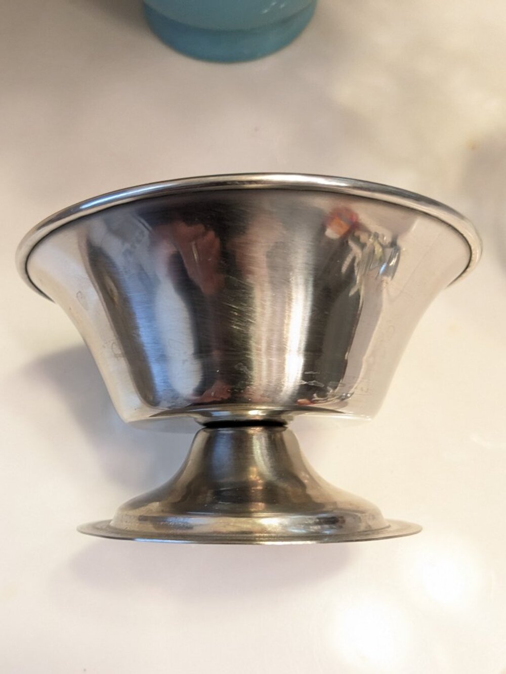 Vintage Leonard Denmark Stainless Steel Footed Compote Bowl - Picture 4 of 8